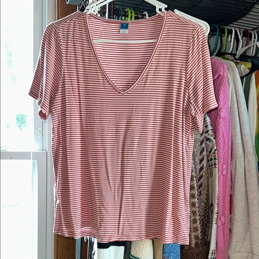 Old Navy Pink Relaxed Short Sleeve Tee